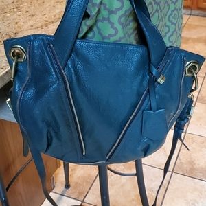 "ORYANY Forest Green Pebbled Leather Tote